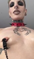Selfie Fetish: Fangs on, hairy cunt open 🖤